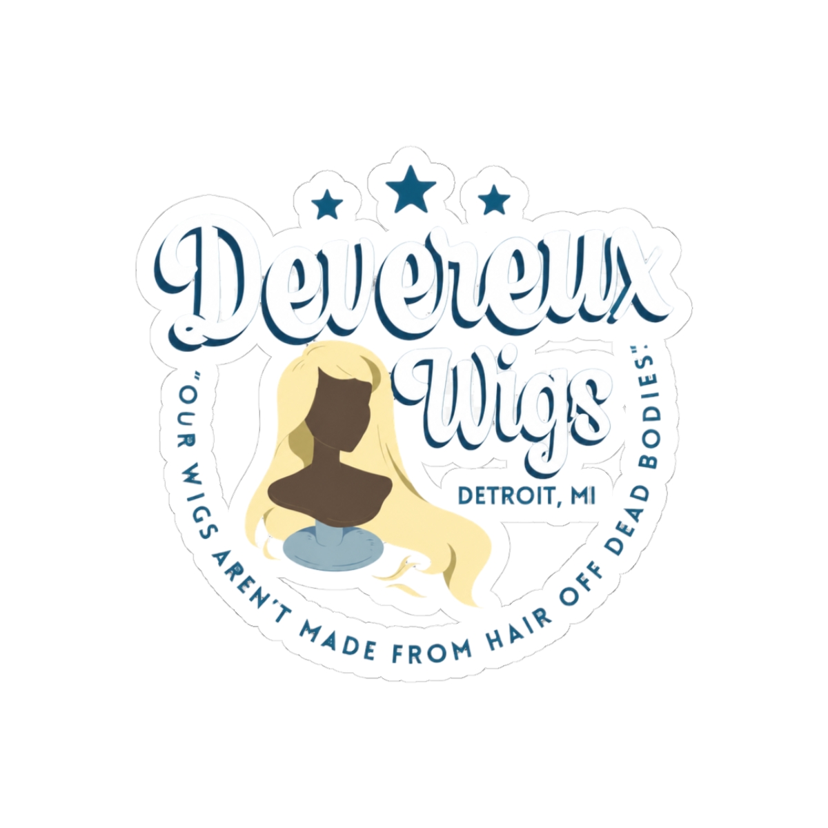 Devereux Wigs Detroiters Sticker - Official stickers merchandise