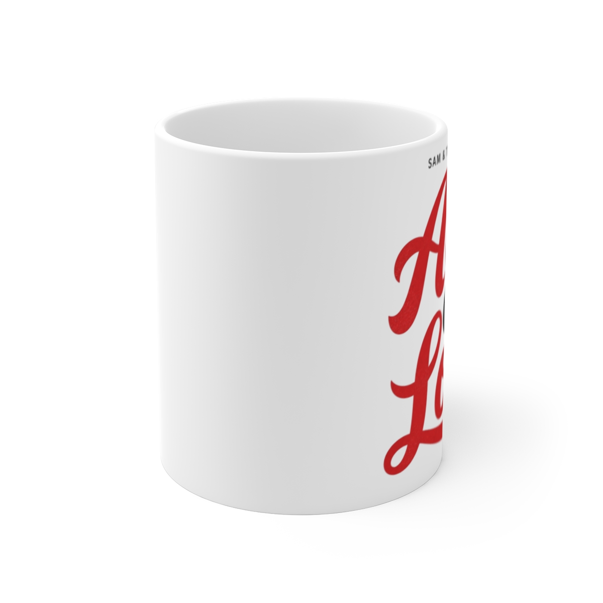 Detroiters "Ads Of Love" White Mug - alternate angle 1, merchandise